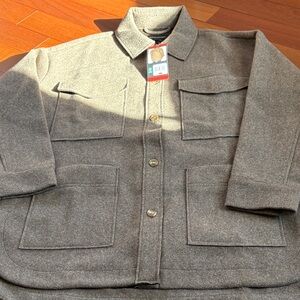 Banana Republic Ladies  Gray Shirt Jacket